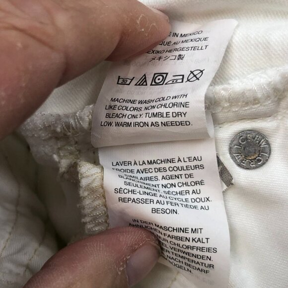 J. Crew Womens Lookout Jeans Size 28 High Rise Skinny White Denim Chic Casual - Picture 9 of 12